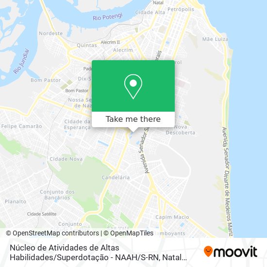 Núcleo de Atividades de Altas Habilidades / Superdotação - NAAH / S-RN map