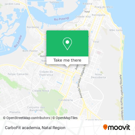 Mapa CarboFit academia