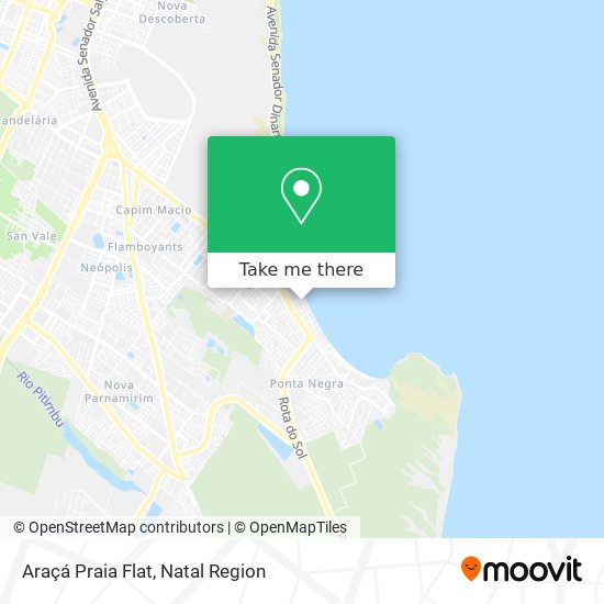 Araçá Praia Flat map
