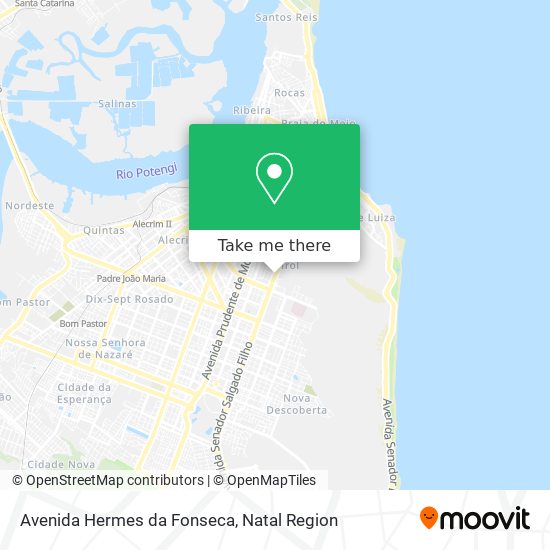 Mapa Avenida Hermes da Fonseca