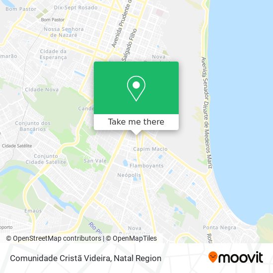 Comunidade Cristã Videira map