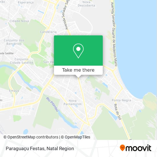 Mapa Paraguaçu Festas