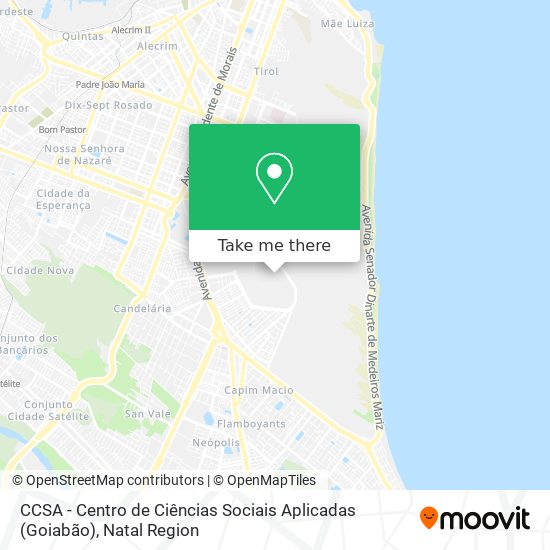 Mapa CCSA - Centro de Ciências Sociais Aplicadas (Goiabão)