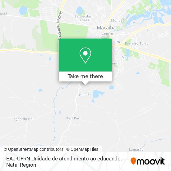 EAJ-UFRN Unidade de atendimento ao educando map