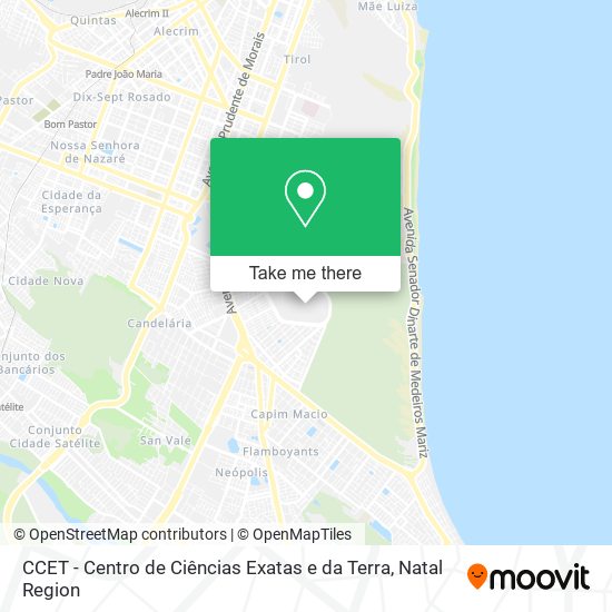 CCET - Centro de Ciências Exatas e da Terra map