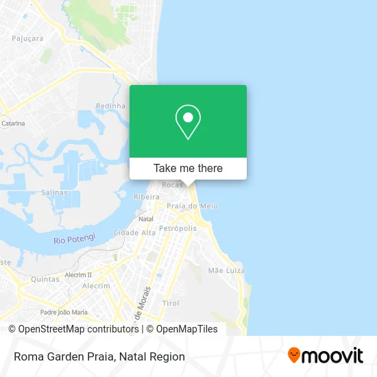 Roma Garden Praia map