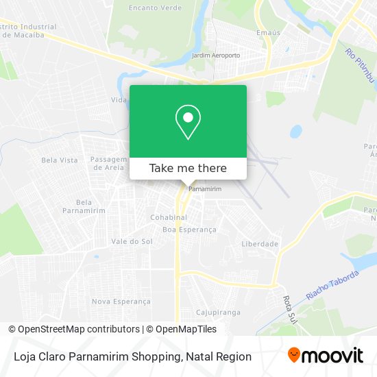 Mapa Loja Claro Parnamirim Shopping