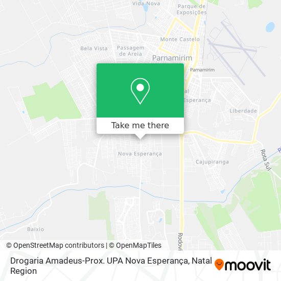 Drogaria Amadeus-Prox. UPA Nova Esperança map