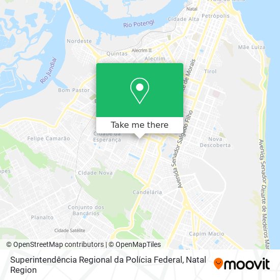 Superintendência Regional da Polícia Federal map