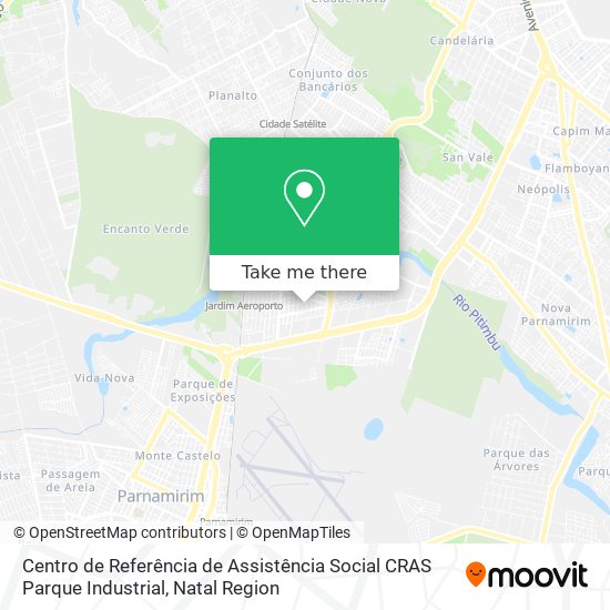 Centro de Referência de Assistência Social CRAS Parque Industrial map