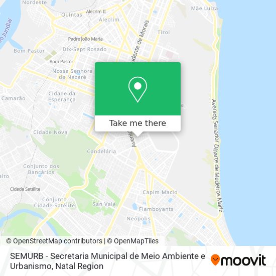 Mapa SEMURB - Secretaria Municipal de Meio Ambiente e Urbanismo