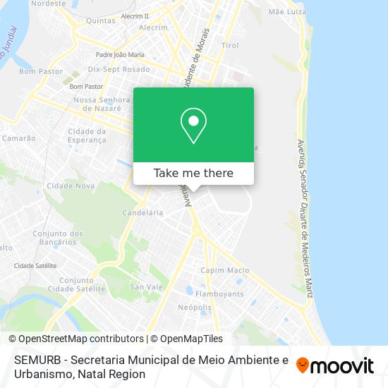 SEMURB - Secretaria Municipal de Meio Ambiente e Urbanismo map