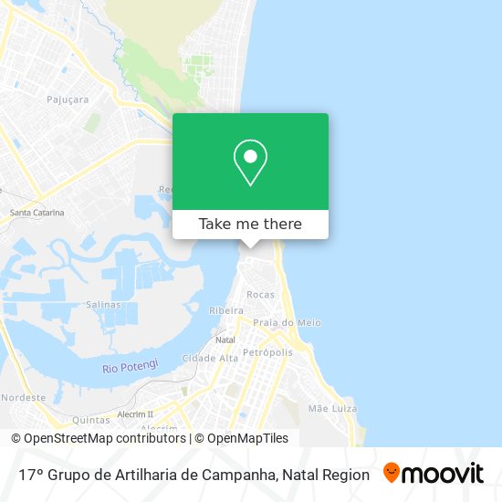 17º Grupo de Artilharia de Campanha map