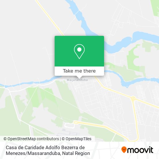 Mapa Casa de Caridade Adolfo Bezerra de Menezes / Massaranduba