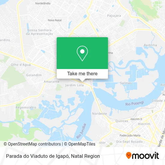 Parada do Viaduto de Igapó map