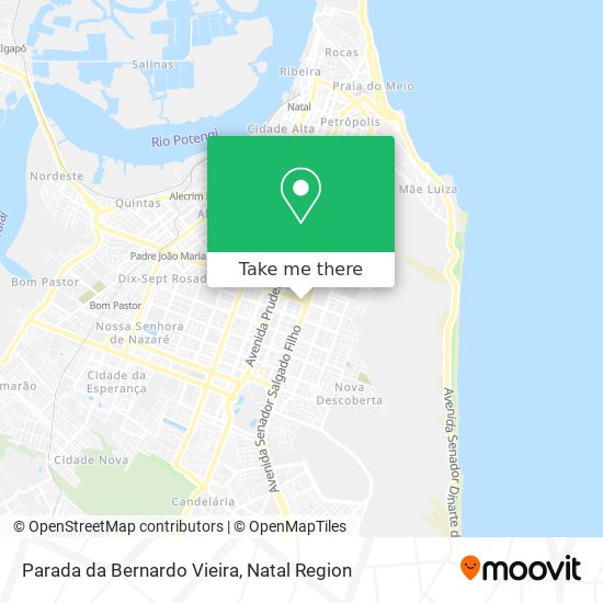 Parada da Bernardo Vieira map