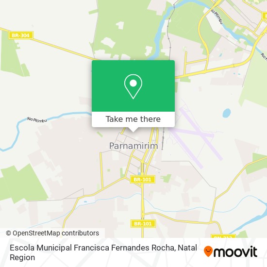 Mapa Escola Municipal Francisca Fernandes Rocha