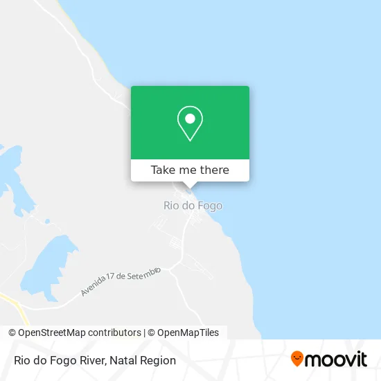 Rio do Fogo River map