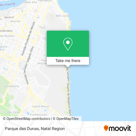 Parque das Dunas map