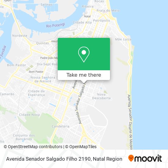 Mapa Avenida Senador Salgado Filho 2190