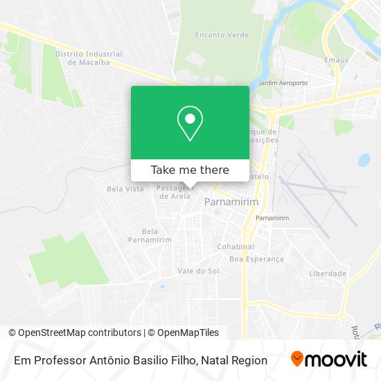 Mapa Em Professor Antônio Basilio Filho