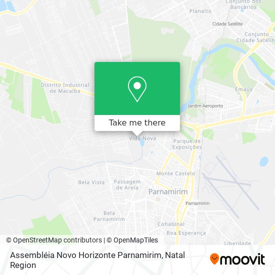 Assembléia Novo Horizonte Parnamirim map