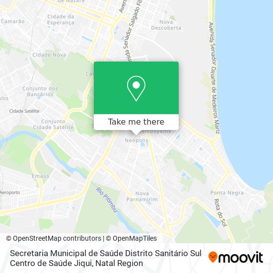 Secretaria Municipal de Saúde Distrito Sanitário Sul Centro de Saúde Jiqui map