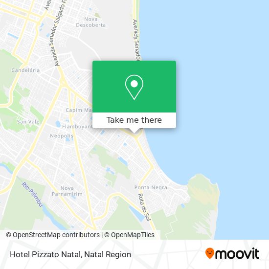 Hotel Pizzato Natal map