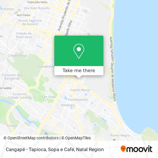 Cangapé - Tapioca, Sopa e Café map