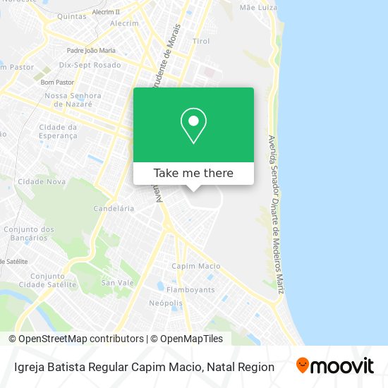 Igreja Batista Regular Capim Macio map