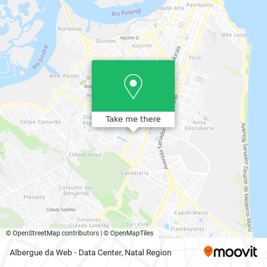Albergue da Web - Data Center map