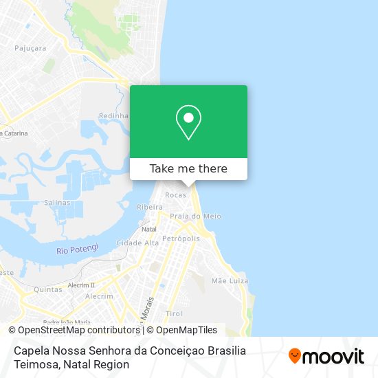 Mapa Capela Nossa Senhora da Conceiçao Brasilia Teimosa