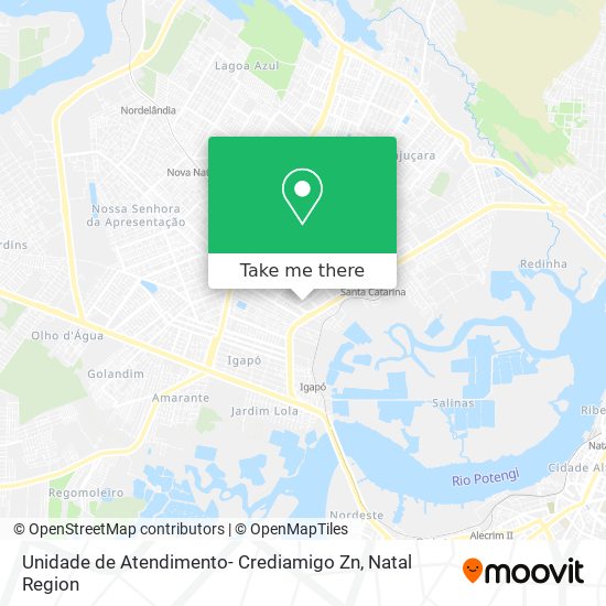 Unidade de Atendimento- Crediamigo Zn map