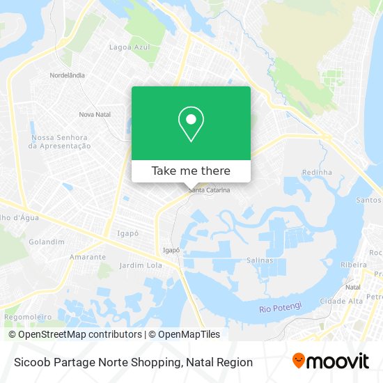 Mapa Sicoob Partage Norte Shopping