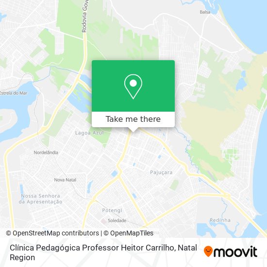 Clínica Pedagógica Professor Heitor Carrilho map