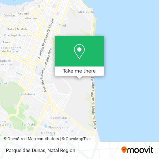 Parque das Dunas map