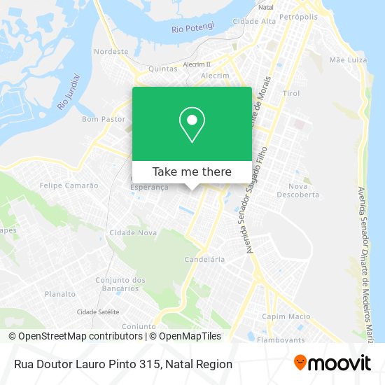 How to get to Rua Doutor Lauro Pinto 315 in Lagoa Nova by Bus or Train?