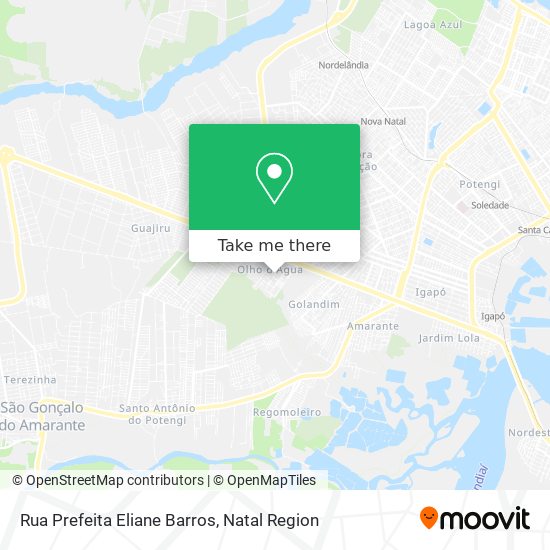 Rua Prefeita Eliane Barros map