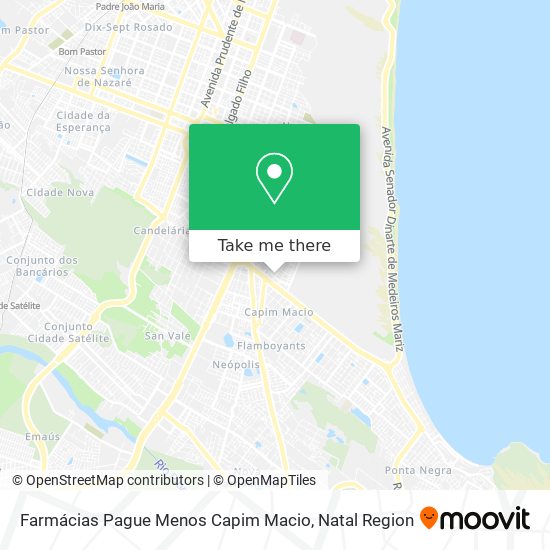 Farmácias Pague Menos Capim Macio map