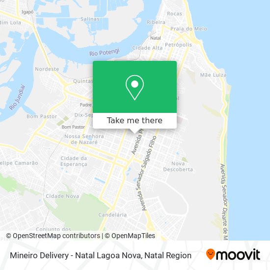 Mineiro Delivery - Natal Lagoa Nova map