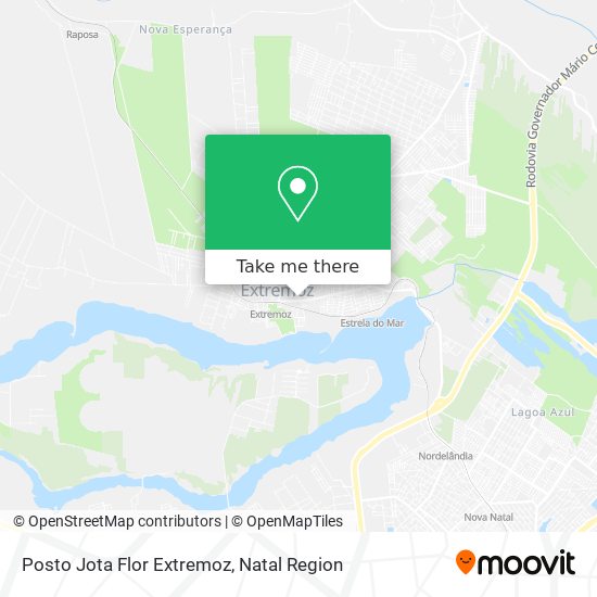 Posto Jota Flor Extremoz map
