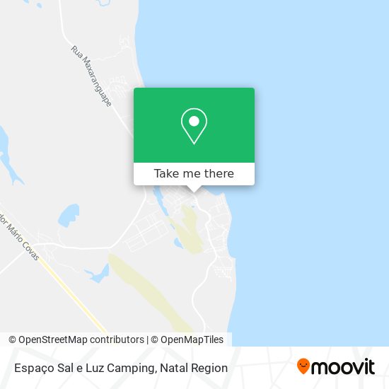 Espaço Sal e Luz Camping map