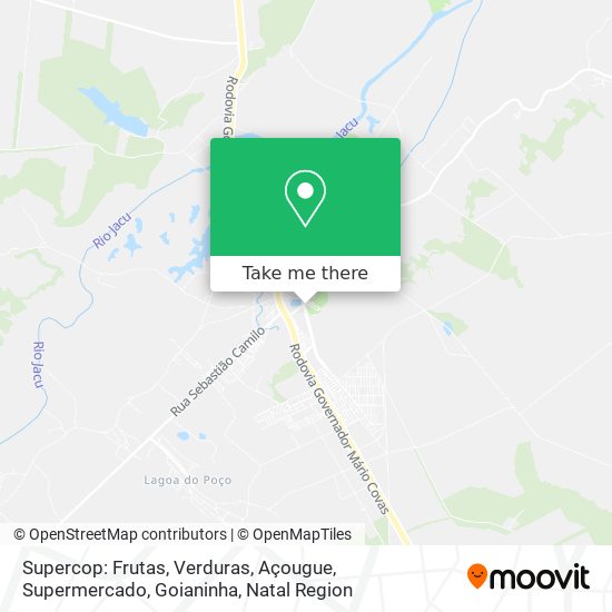 Supercop: Frutas, Verduras, Açougue, Supermercado, Goianinha map