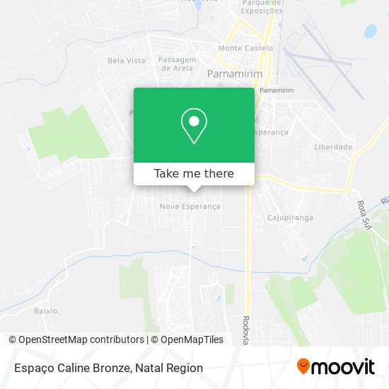 Espaço Caline Bronze map