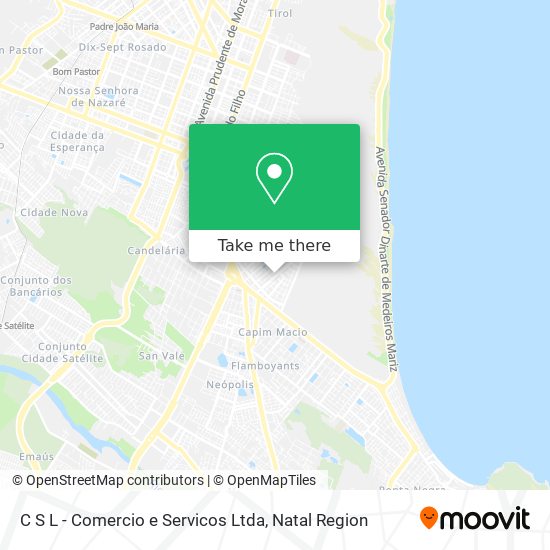 C S L - Comercio e Servicos Ltda map