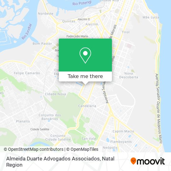 Mapa Almeida Duarte Advogados Associados