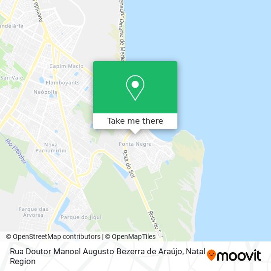Mapa Rua Doutor Manoel Augusto Bezerra de Araújo