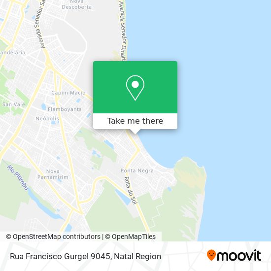 How to get to Rua Francisco Gurgel 9045 in Ponta Negra by Bus?