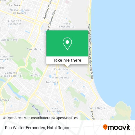 Mapa Rua Walter Fernandes