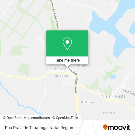 Rua Praia de Tabatinga map